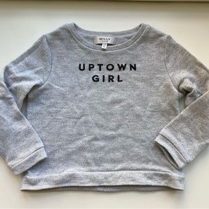Milly Mini “Uptown Girl” Grey Sweatshirt - Size 4